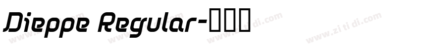 Dieppe Regular字体转换
